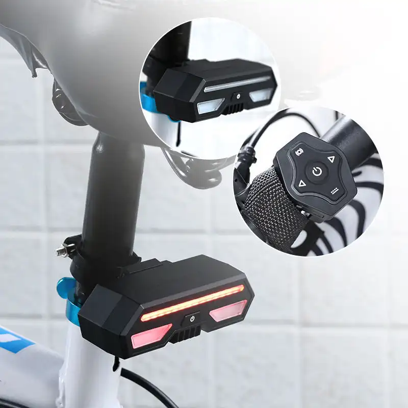 Waterproof USB LED Bicycle Rear Light Lamp 85 Lumen Cycling Light Wireless Remote Control Intelligent Turn Signal Lights1 1