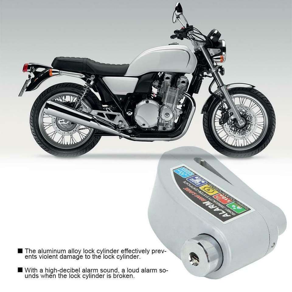 Mijia M365 Motorcycle Scooter Bicycle Anti-theft Lock Anti-theft Brake Wheel Alarm Disc Lock1 12