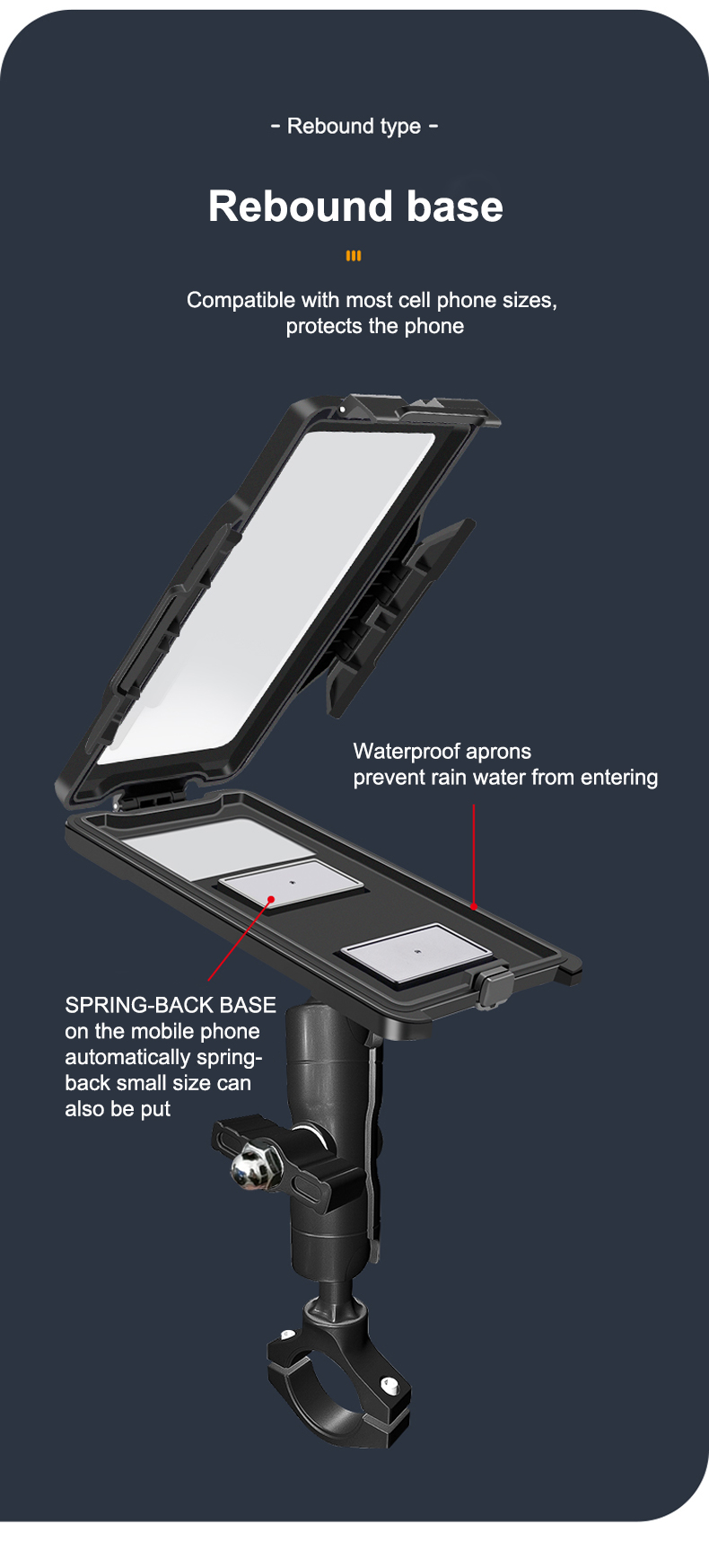 GUB PLUS 17 Sensitive Touch Screen phone holder Electric Cell Phone Fast Lock phone holder parts1 6