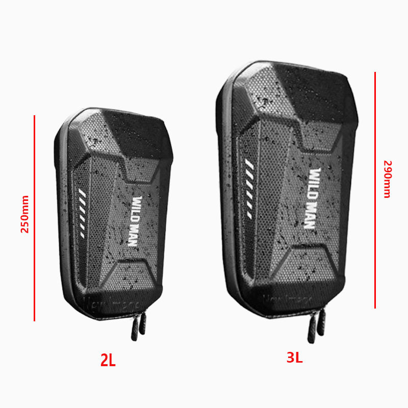 2L Wild Man Universal Bicycle Head Handle Bag EVA Hard Shell Bag Bike Waterproof Storage Bag Bicycle1 7
