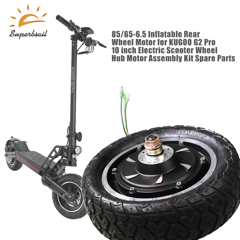 Superbsail 48V 800W Hub Motor For KUGOO G2 Pro Front And Rear Wheel 85/65-6.5 Vacuum Tyre Modified1 2