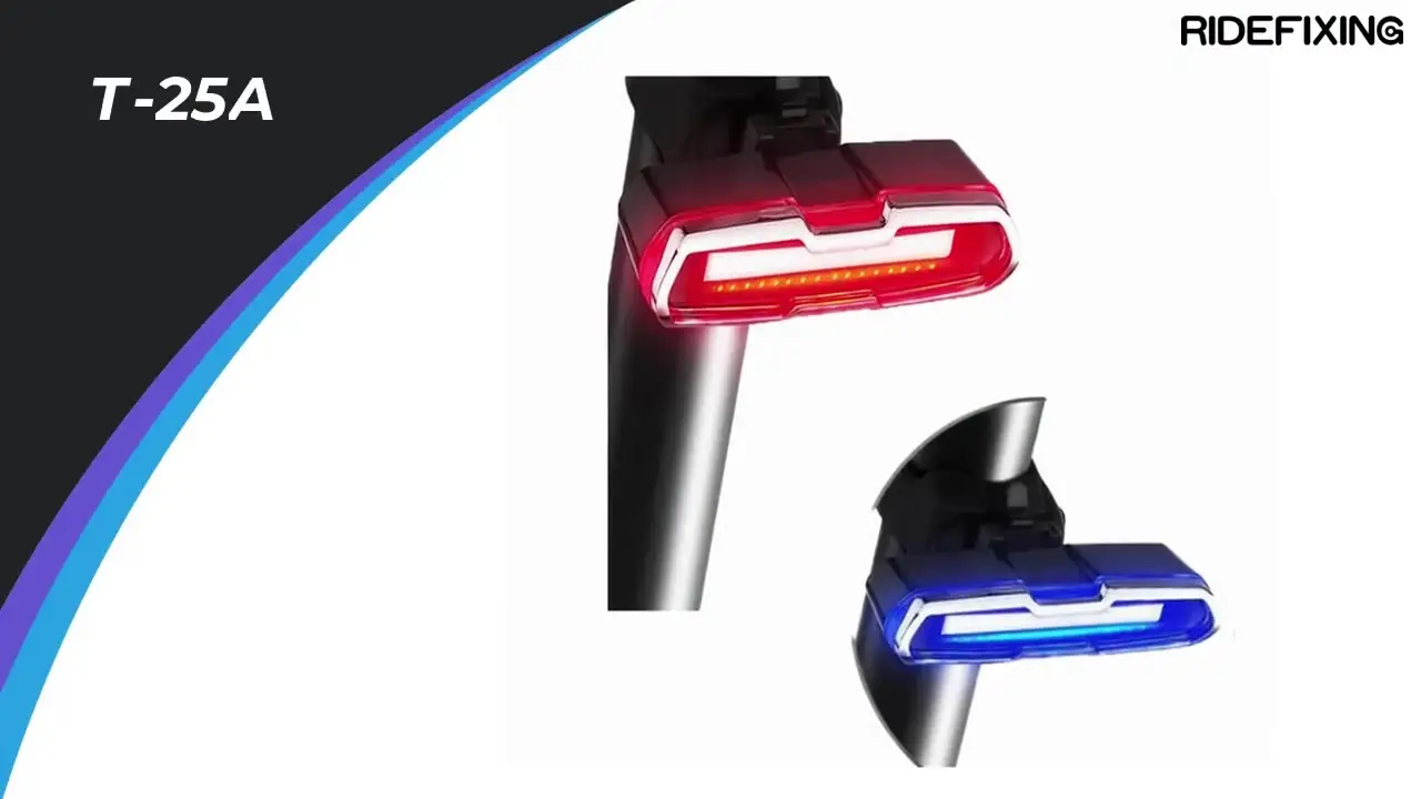 USB Rechargable Bicycle Light Led Blue Red Dual Color Temperture Waterproof Cycling Taillight Bike Light1 1