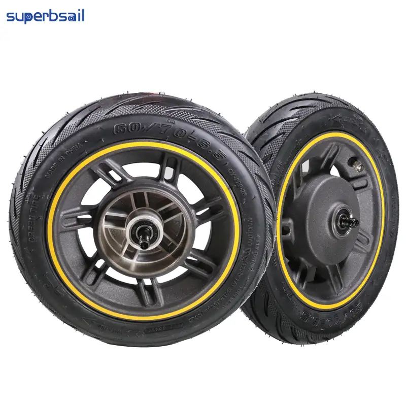 Superbsail 10 Inch Electric Scooter Front Wheel With Drum Brake And Vacuum Tubeless Tire 60/70-6.5 For Ninebot Max G31 1