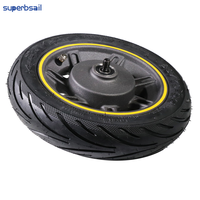 Superbsail 10 Inch Electric Scooter Front Wheel With Drum Brake And Vacuum Tubeless Tire 60/70-6.5 For Ninebot Max G31 3