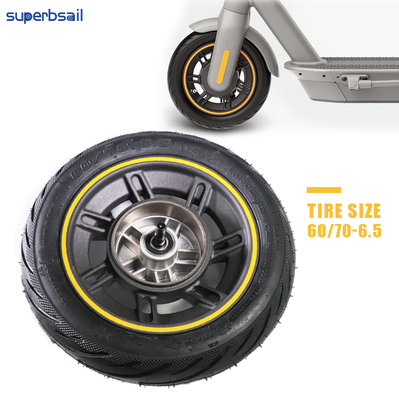Superbsail 10 Inch Electric Scooter Front Wheel With Drum Brake And Vacuum Tubeless Tire 60/70-6.5 For Ninebot Max G31 6