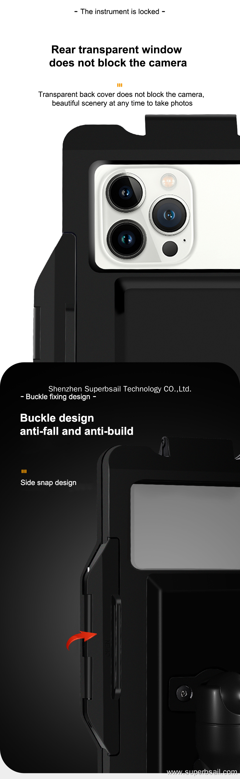 Wholesale GUB PLUS 17 360 Rotating Phone Case Waterproof Mobile Bike Handlebar Phone Holder For Scooter Bicycle1 5