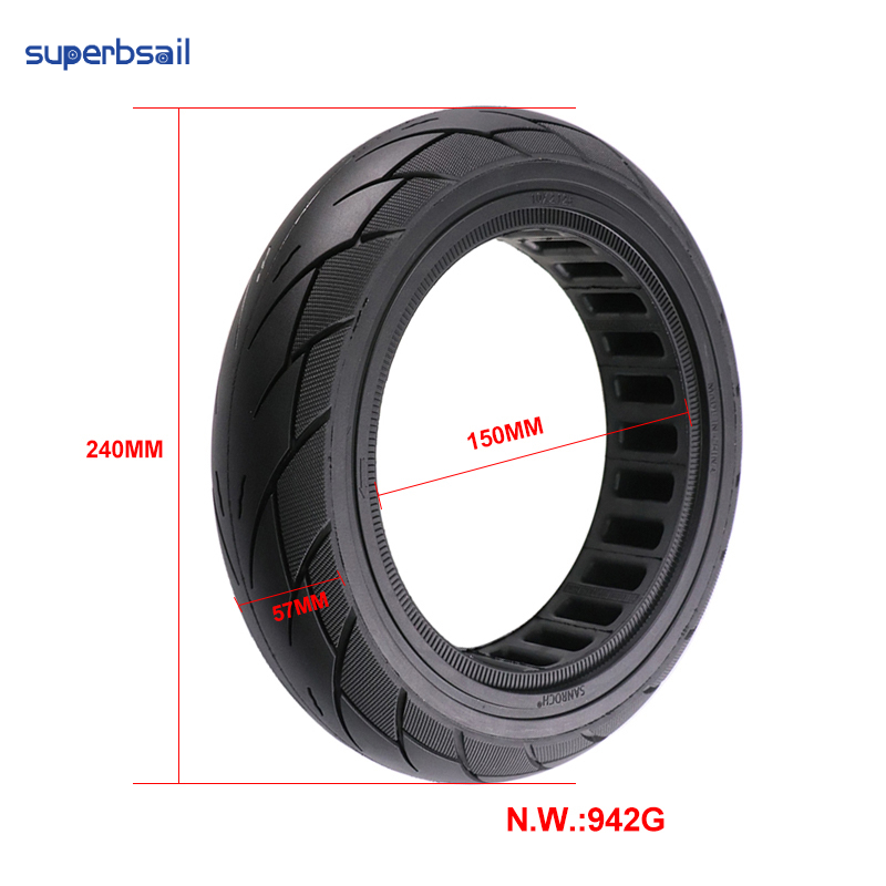 Superbsail Scooter Parts 10*2.125 Solid Tire For Ninebot F30/F40 Electric Scooter Replacement Wheel Scooter Solid Tires1 5