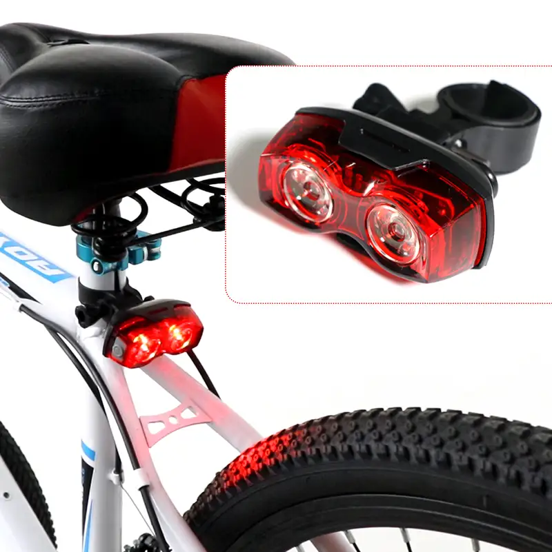 2 LED Bicycle Taillight 3 Mode Bike Tail Light 1000m Safety Warning Flashing Rear Saddle Lamp for Cycling Accessories1 1
