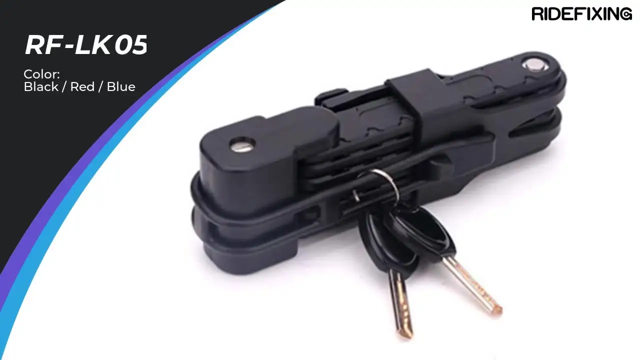 Universal six Folding Bicycle Lock Anti-Theft Steel Road Bike Cycling Locks Set Bicycle Accessories1 1