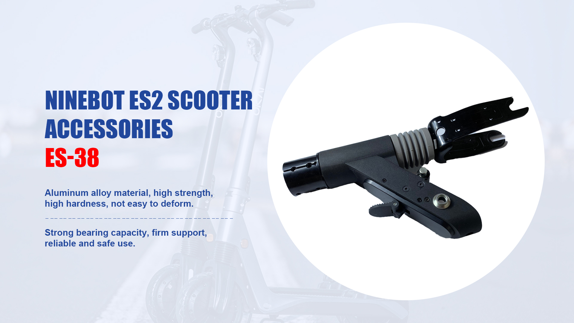 China Electric scooter Replacement Shock Absorber Parts Folder Front Fork For Ninebot ES2 Scooter Accessories manufacturers - Superbsail1 2