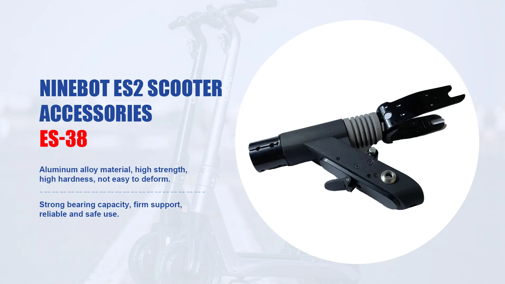 China Electric scooter Replacement Shock Absorber Parts Folder Front Fork For Ninebot ES2 Scooter Accessories manufacturers - Superbsail1 1