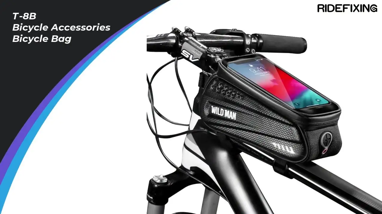WILD MAN Upgraded Bike Front Frame Phone Bag Waterproof Large Capacity Bicycle Top Tube Handlebar Bag1 1