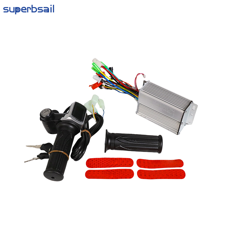 500W 48V Brushless Controller With LCD Speed Display Throttle Reflectors Kits for E Scooters and Bikes-48V RF-279 2