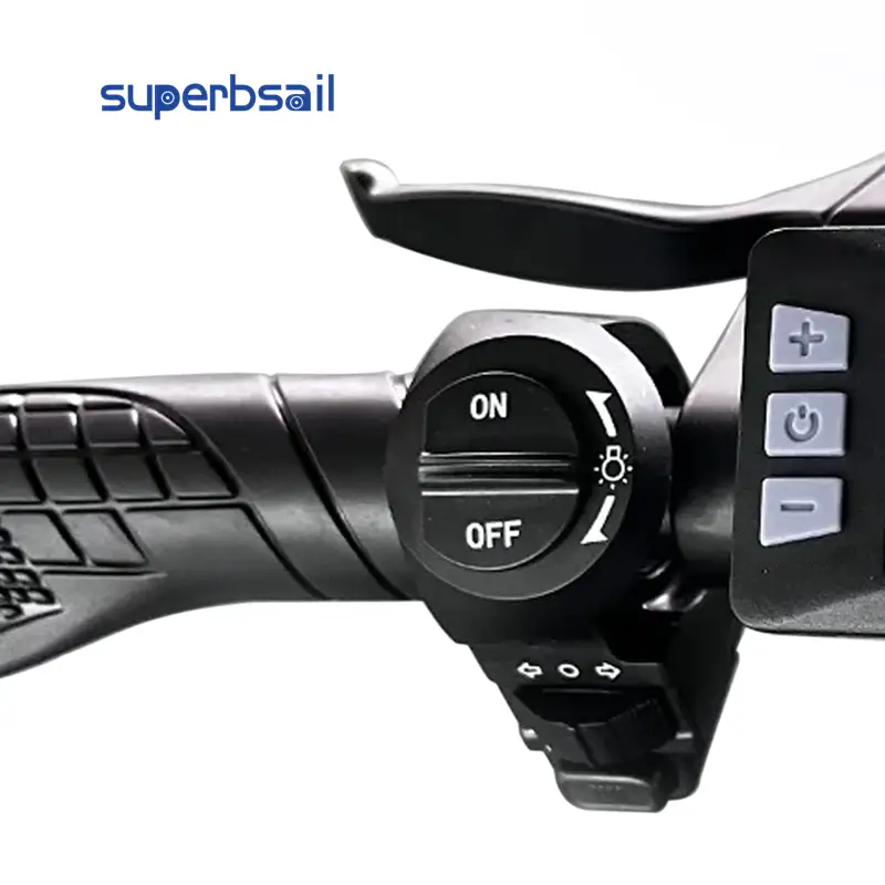 OUXI V8 Electric Bicycle 3 in 1 Switch Turn Signal Headlamp Horn Power Control Switch E Bike Spare Parts-OXV8-6 1