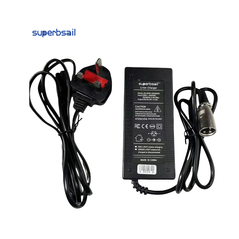 42V 2A Oplader 3-benet XLR Stik CE til Scooter Dele Adapter 42V 2A Scooter Batterioplader-C-01B1 4