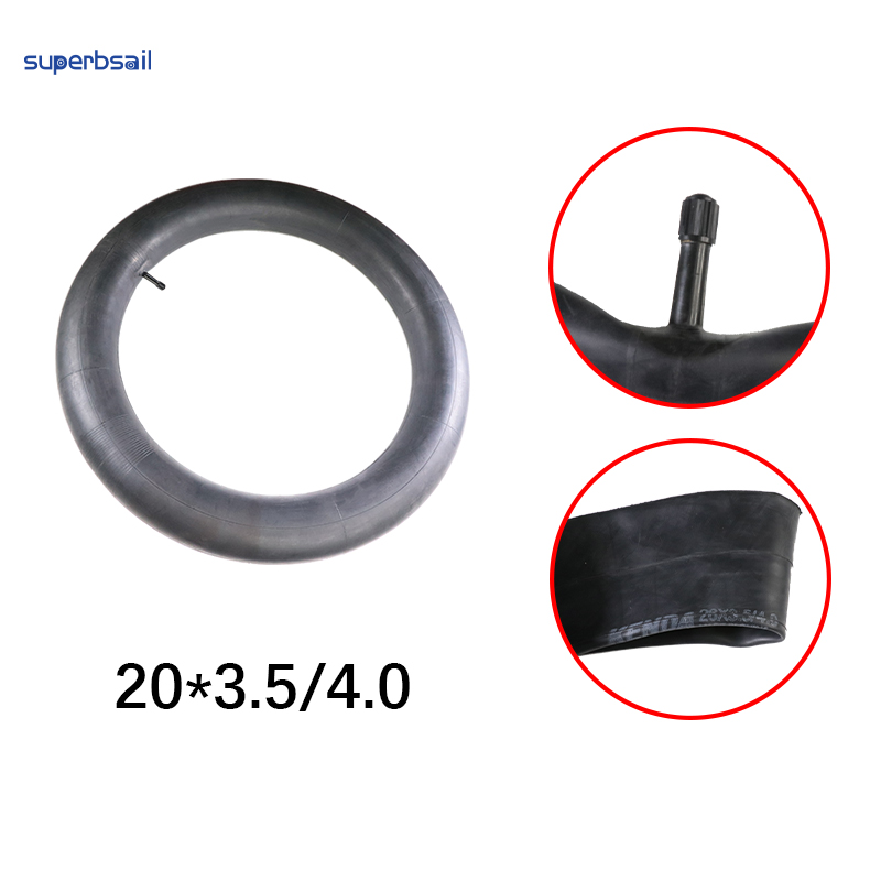 KENDA 20*3.5/4.0 Inner Tube for 20 Inch Fat Bike Spare Parts Accessories Replacement for Mountain Bicycles-KD3 4