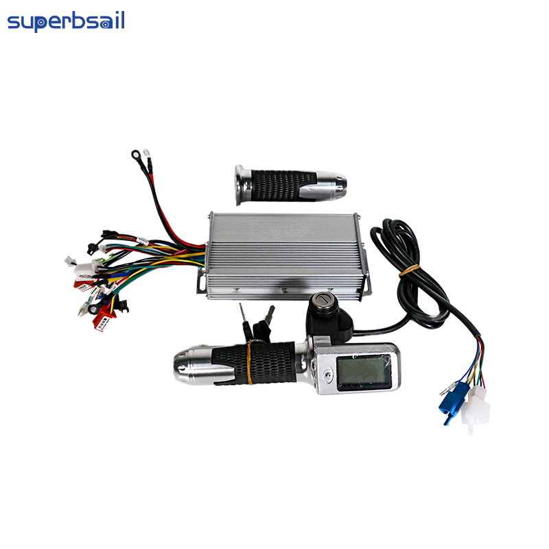 E Bike Controller Kits Brushless Dual Mode 36V/48V 500W Controller+Throttle with LCD Display for Bicycle Parts-RF-286 2