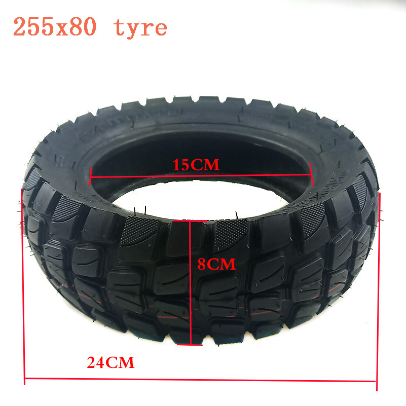 255*80 Off-road Outer Tire for Kukirin G3 Pro Scooters Tire Replacement for Two Wheel Smart Balance Electric Scooter-L-6 3