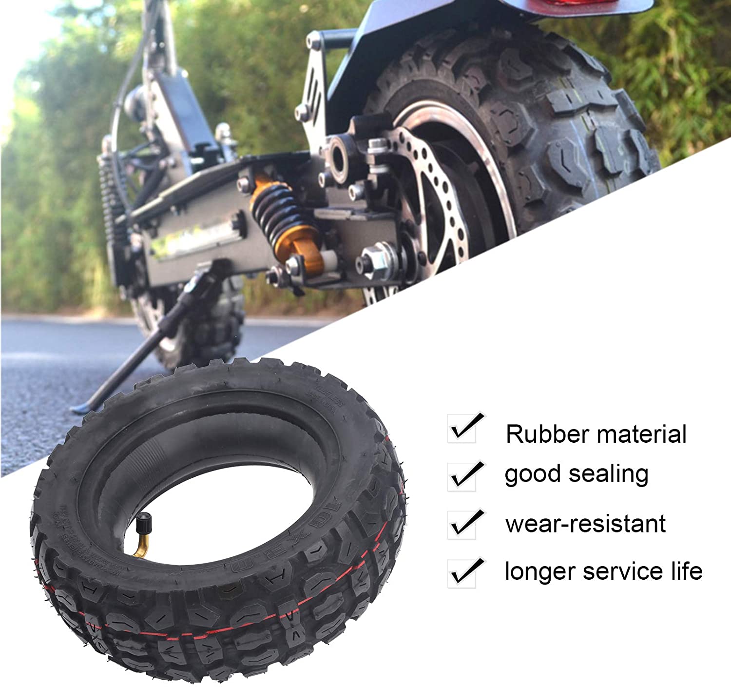 10*3.0 Off-road Tyre for Kukirin G2 Max Scooters Tire Replacement for Two Wheel Smart Balance Electric Scooter-L-5B1 2