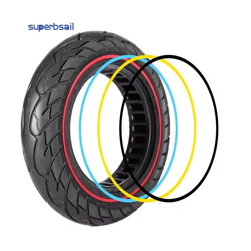 10*2.125 Solid Tire Color Ring for Kukirin G2 Max Electric Scooters 10 Inch Outer Scooter Tire-10in-05D1 2