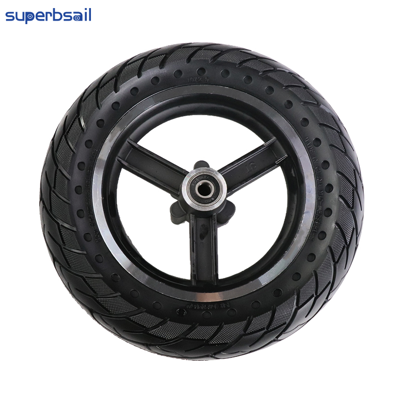 Front Wheel M4 Pro with Solid Tire 10*2.5 for E Scooters Tire Replace for Two Wheel Smart Balance E Scooter-KM-24B1 3