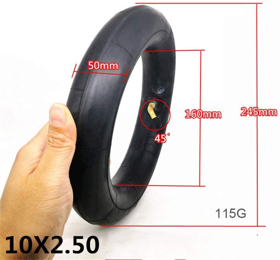 10x2.5 Inner Tube with Bent Valve E Scooters Tire Replace for Two Wheel Smart Balance Electric Scooter-L-5 4