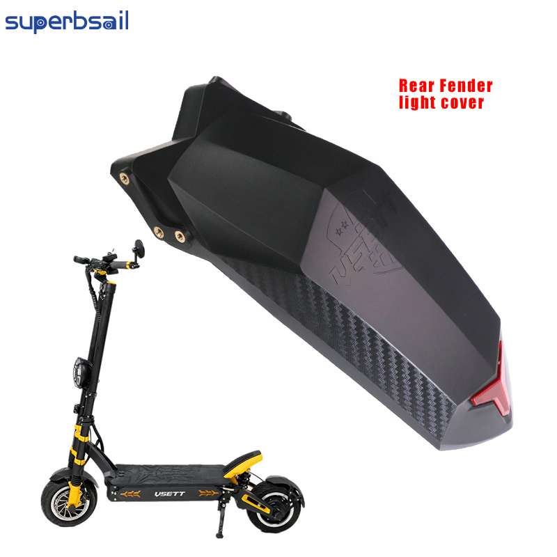 Rear Fender with Light Cover for V-sett 10+ Electric Scooter Parts Accessories Electric Scooter Mudguard-VT10+-27 2