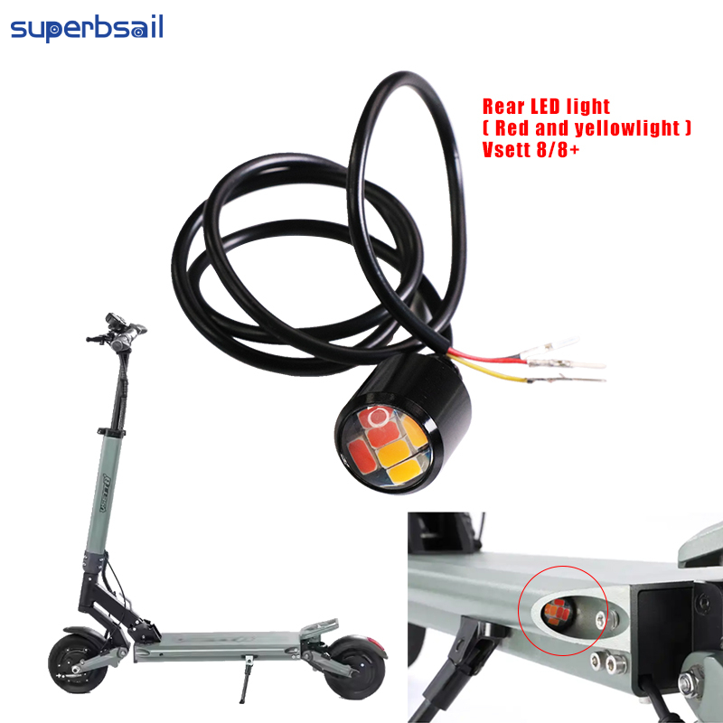 LED-baglygte til V-sett 8/8+ elektrisk scooter, reservedele og tilbehør, udskiftning af LED-baglygter - VT8-42 2