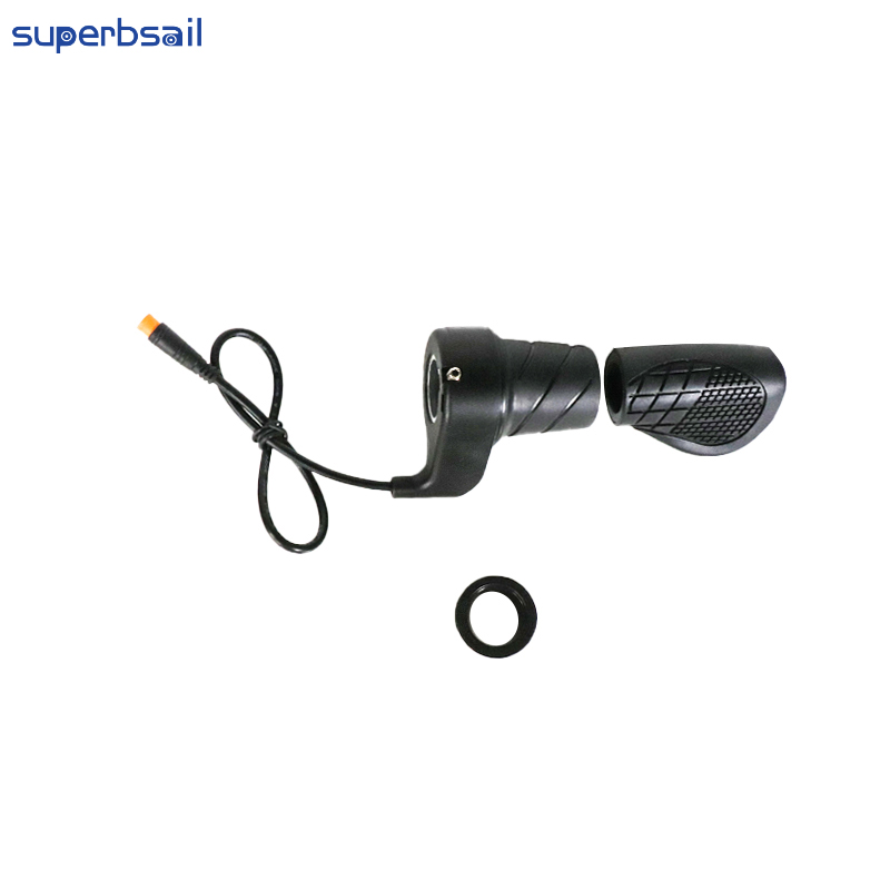 Electric Bike Twist Throttle with Grip V20 Electric Bike Throttle Handle Bar Replacement Bicycle Parts-V20EB-09B1 2