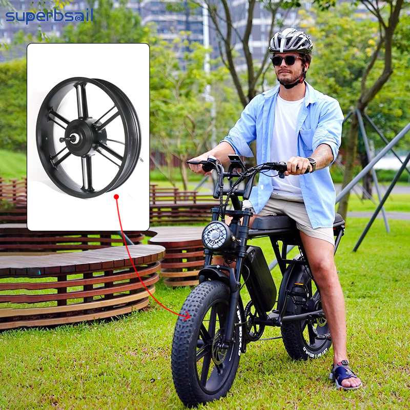 Electric Bicycle Motor Wheel Replacement for OUXI V8 Electric Bicycle Part Repair 48V 500W Motor for Bicycle-OXV8-27B1 2