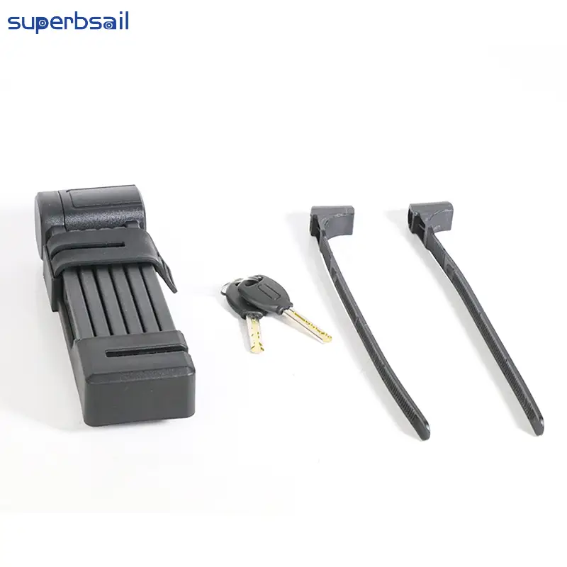 Six Folding Lock for Bicycle Accessories Steel Bike Locks Foldable Bike Lock Anti-theft Bike Accessories-RF-LK10 1