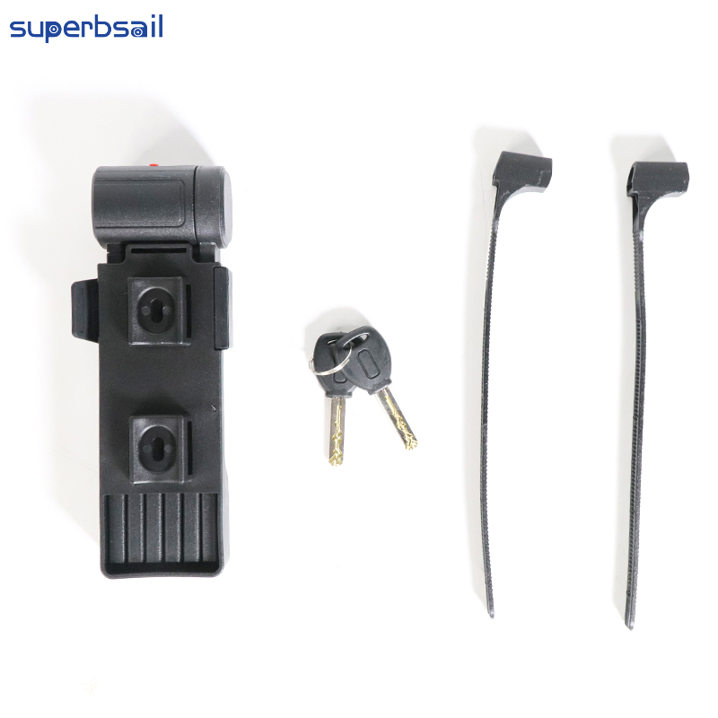 Six Folding Lock for Bicycle Accessories Steel Bike Locks Foldable Bike Lock Anti-theft Bike Accessories-RF-LK10 2