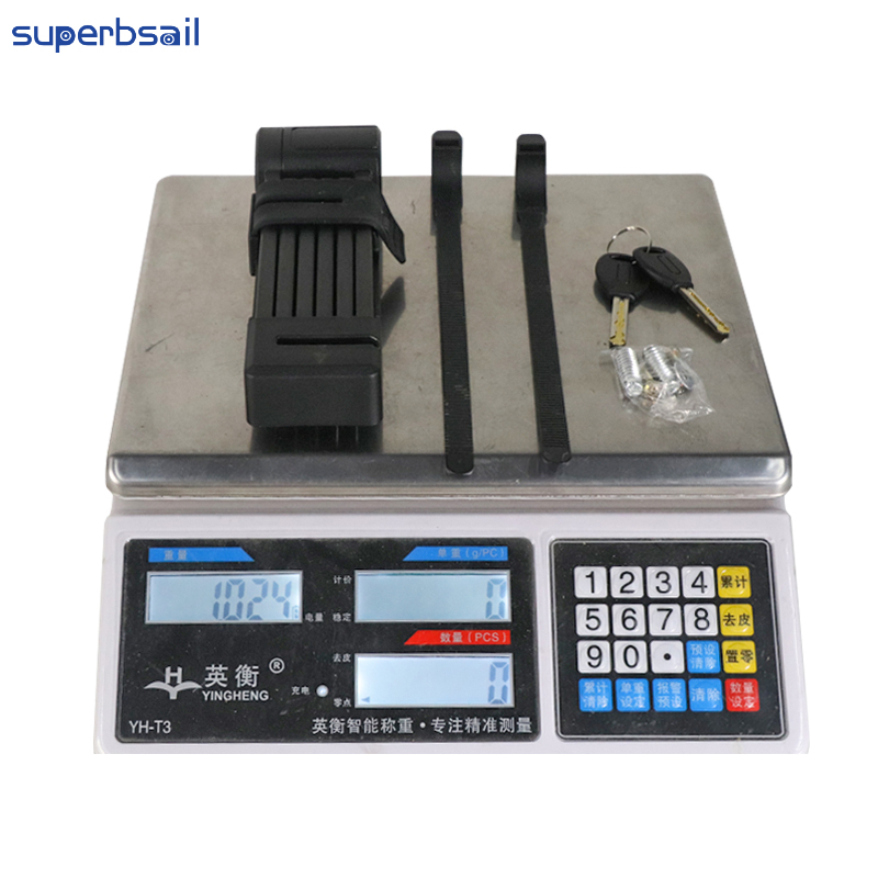 Six Folding Lock for Bicycle Accessories Steel Bike Locks Foldable Bike Lock Anti-theft Bike Accessories-RF-LK10 4