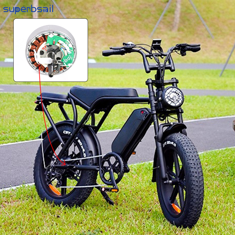 500W Motor Black Plug for Bicycle Parts Repair Electric Bicycle Conversion Kit OUXI V8 Motor E Bicycle Motor-OXV8-40B1 2
