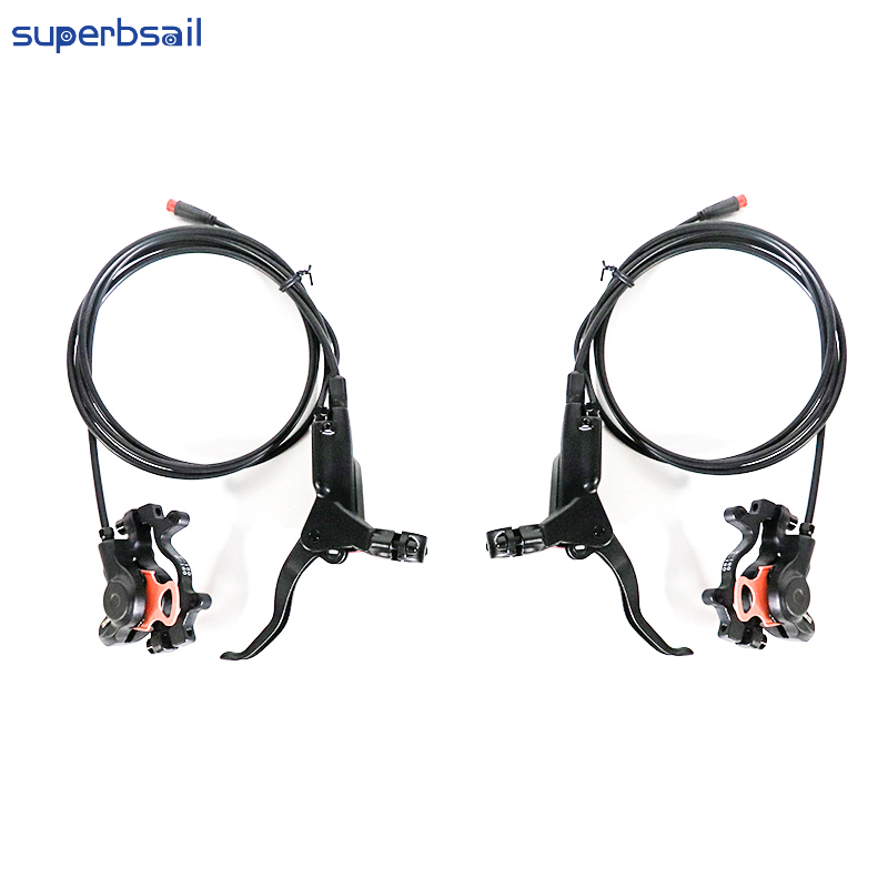 Hydraulic Brake Caliper & Right + Left Brake Lever for OUXI V8 E-bike Kit Replace Bicycle Parts Bicycle Brake-OXV8-14 3