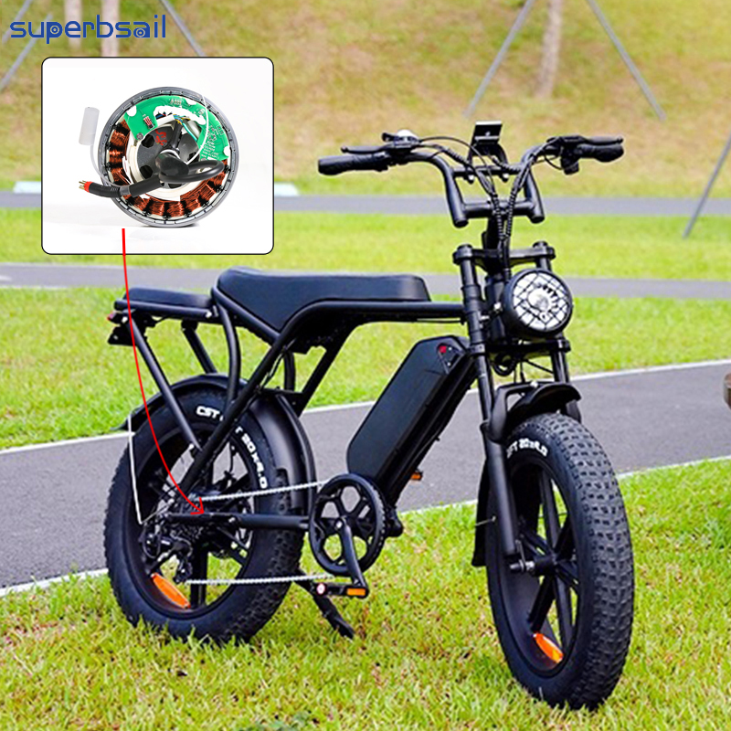 500W Motor Red Plug for OUXI V8 E Bike Conversion Kit Repair Electric Bike Motor Kit Bicycle Parts-OXV8-41 2