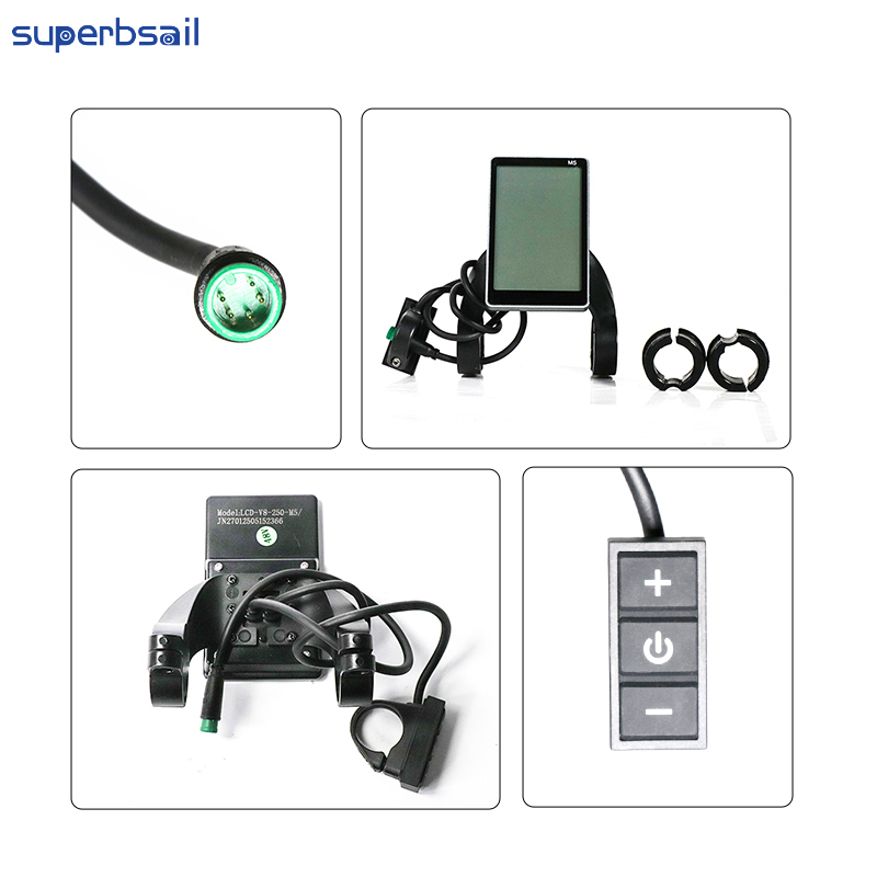 M5 LCD Display V3.0-EU Version for OUXI V8 Electric Bicycle Conversion Kit Repair E Bicycle Part E Bike Display-OXV8-4 4