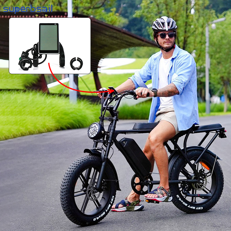M5 LCD Display V3.0-EU Version for OUXI V8 Electric Bicycle Conversion Kit Repair E Bicycle Part E Bike Display-OXV8-4 3