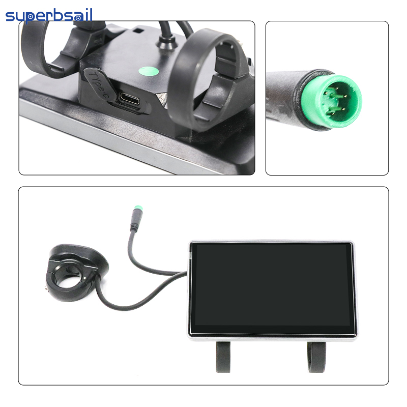 OUXI V8 E-Bisiklet Dönüşüm Kiti için LCD Ekran V4.0-ABD Sürümü, E-Bisiklet Ekranı, Hız Sınırı 45km/sa, Bisiklet Parçaları-OXV8-03D1 4