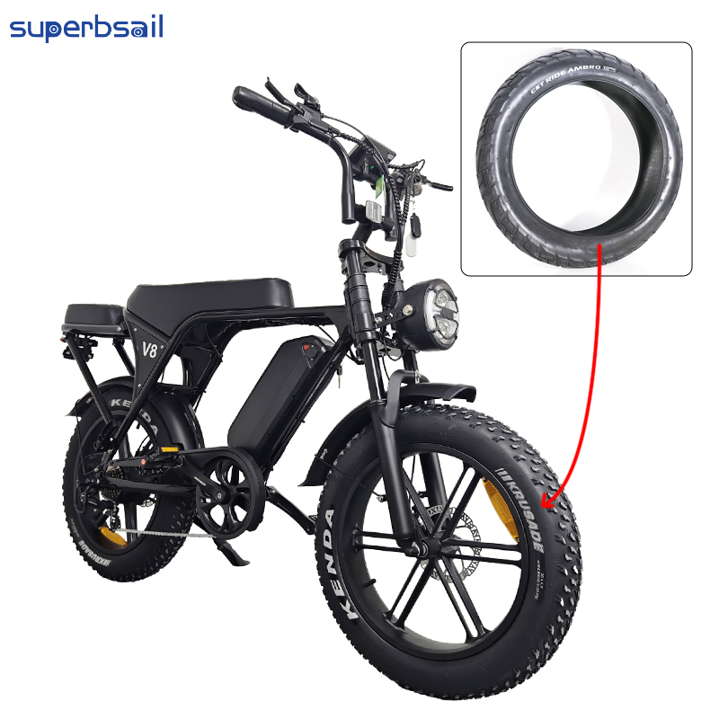 20*4.0 Outer Tire for OUXI V8 Bicycle Parts Replacement Electric Bike Conversion Kit Repair Bike Tyre-CT024C1 2