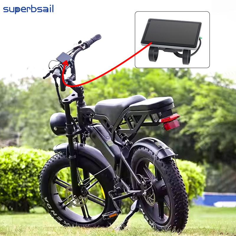 LCD displej s NFC V5.0-EU verze pro OUXI V8 E Bike Conversion Kit Oprava displeje kola Díly pro jízdní kola - OXV8-03E1 2