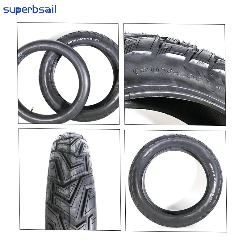 20*4.0 Outer Tire for OUXI V8 Bicycle Parts Replacement Electric Bike Conversion Kit Repair Bike Tyre-CT024C1 4