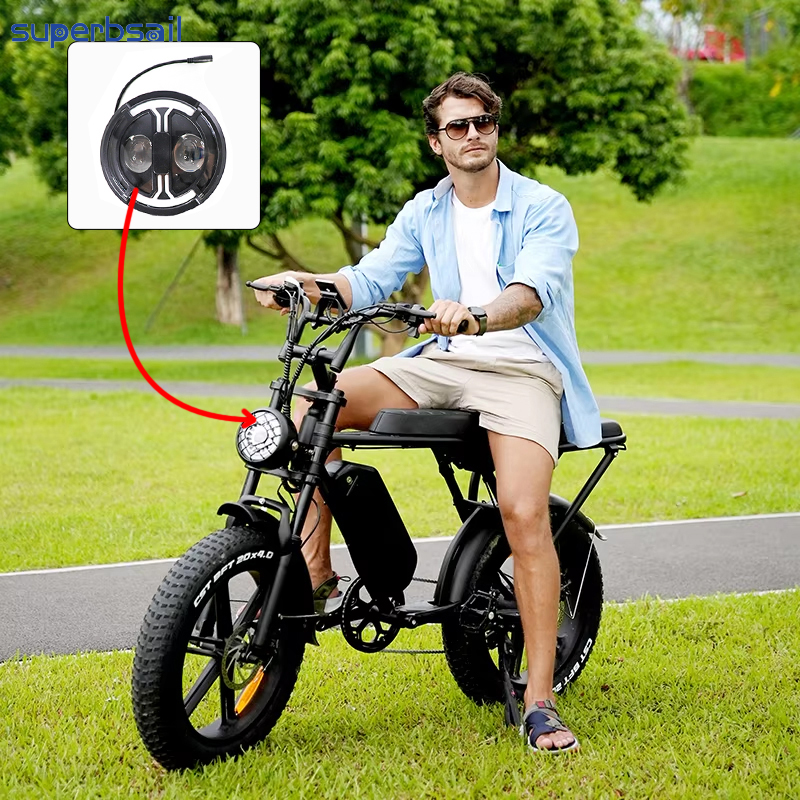 Kit luce anteriore a 5 pin per bicicletta elettrica OUXI V8, sostituzione luce bicicletta, riparazione luci indicatori di direzione per bicicletta - OXV8-07B1 2