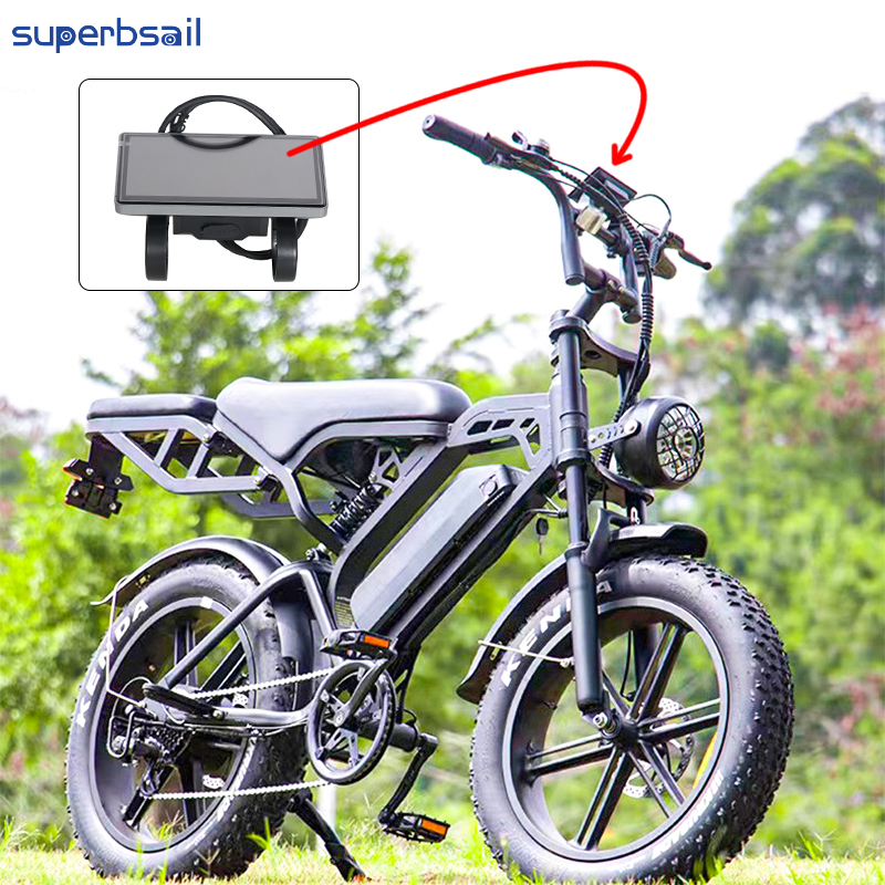 LCD Display with NFC V5.0-US Version for OUXI V8 Bike Parts Replace Bike Conversion Kit Electric Bike Display-OXV8-03G1 2