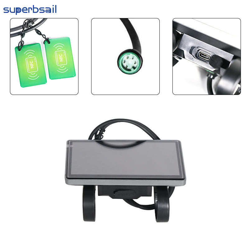 LCD Display with NFC V5.0-US Version for OUXI V8 Bike Parts Replace Bike Conversion Kit Electric Bike Display-OXV8-03G1 4