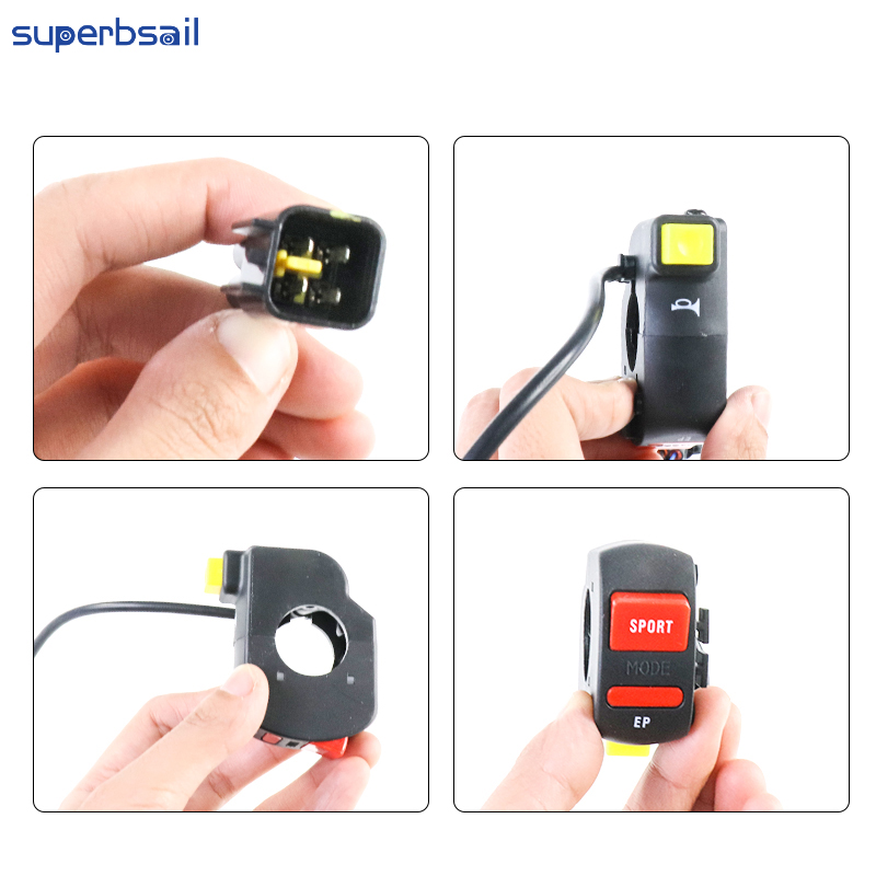 Left Sport/Eco Combination Switch for Light Bee Bike Accessories Motorcycle Dirt Bike Parts Bike Accessories-EMOS-15 5