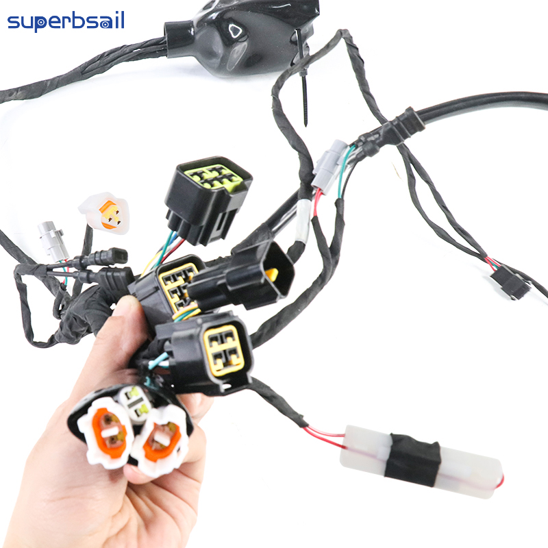 Wiring Harness for Light Bee Electric Bicycle Part Replace Motor Cycle Wiring Parts Dirt Bike Accessories-EMOS-16 4