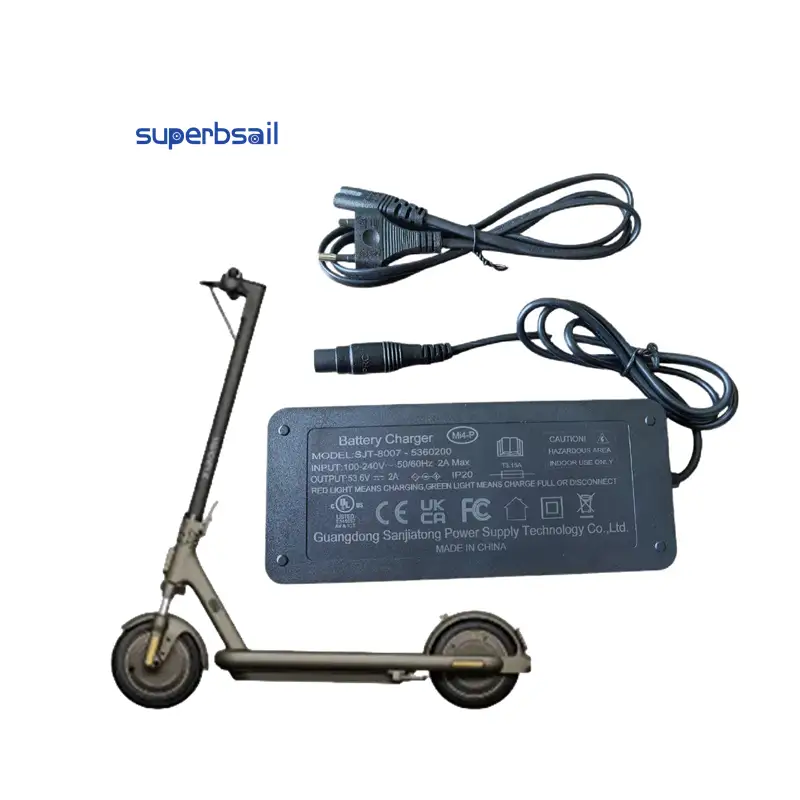 53.6V 2A Charger for MI4 Pro Max/MI4 Pro Plus E Scooter Accessories Replacement Scooter Charger E Scooter Kit-4PM-4 1