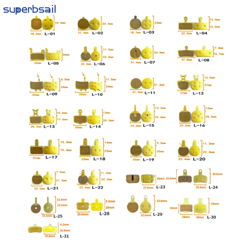 Mental Brake Pads for Bicycle Parts Bike Disc Brake Replacement Electric Bike Conversion Kit E Bike Kit-RF-29A4 2
