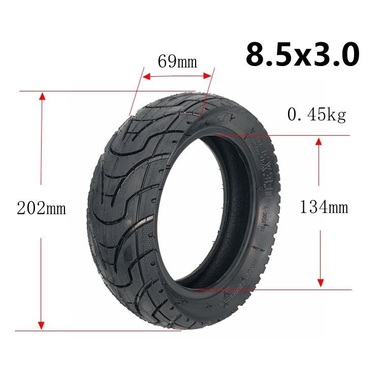8.5*3 Outer Tyre for Zero 8X Scooter Parts Accessories Electric Scooter Tire Repair Electric Scooter Spare Parts-L-38 6